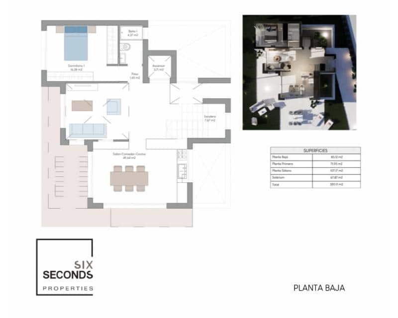 4 Zimmer Villa zu verkaufen in Finestrat mit Pool - 919.900 € (Ref: 8218314)