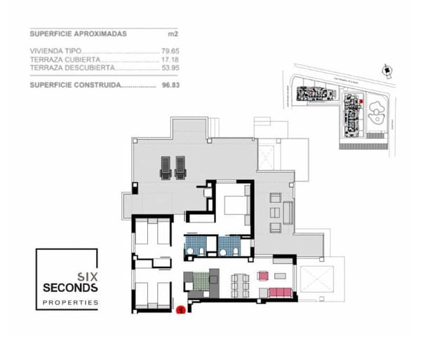 3 sovrum Lägenhet till salu i Les Bassetes - El Marjal, Dénia med pool - 399 000 € (Ref: 8227351)