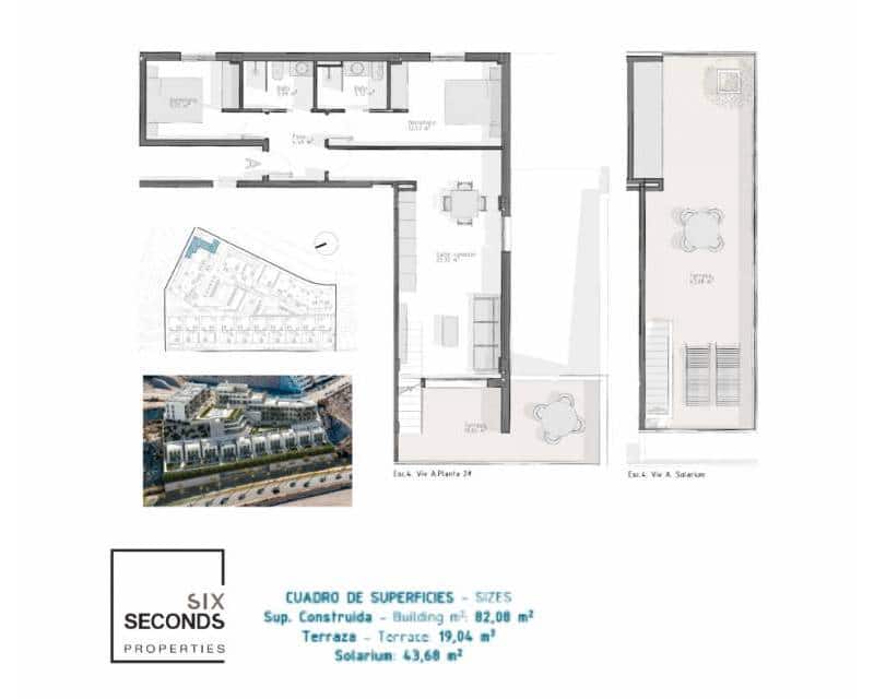 2 makuuhuone Kattohuoneisto myytävänä paikassa Aguilas mukana uima-altaan 
autotalli - 297 000 € (Ref: 8230473)