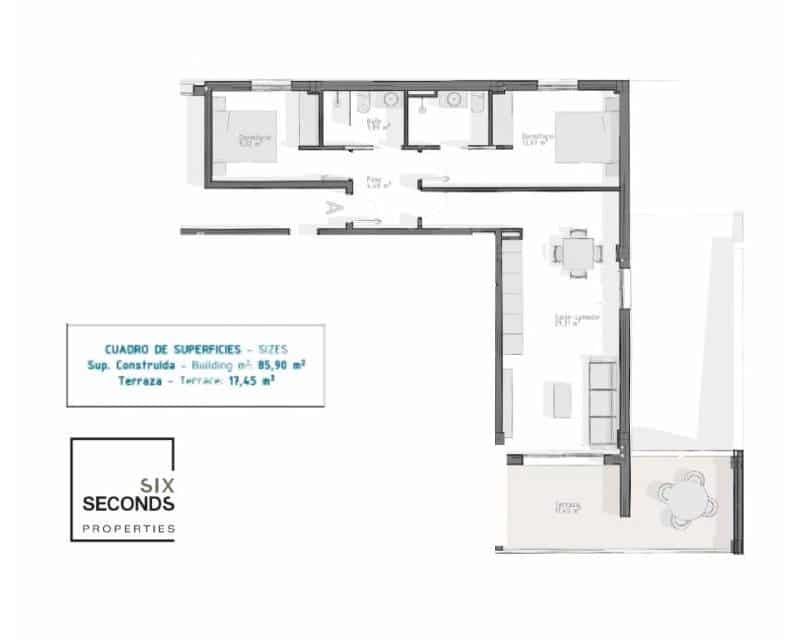 2 camera da letto Appartamento in vendita in Aguilas con piscina - 267.000 € (Rif: 8230474)