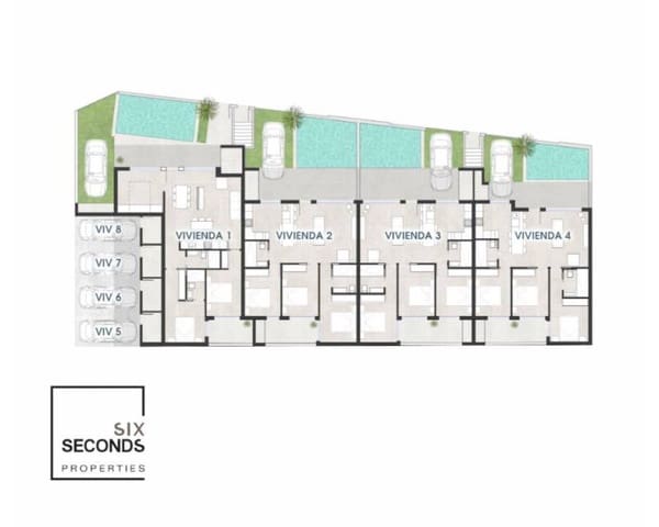 Casa de 3 habitaciones en San Pedro del Pinatar ciudad, San Pedro del Pinatar en venta con piscina - 409.000 € (Ref: 8293232)