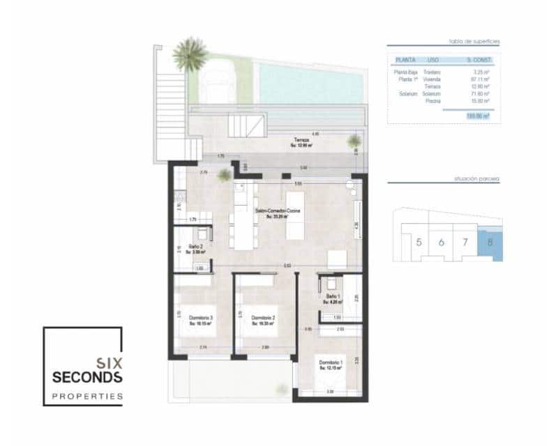 3 quarto Casa em Banda para venda em San Pedro del Pinatar com piscina garagem - 449 000 € (Ref: 8293233)