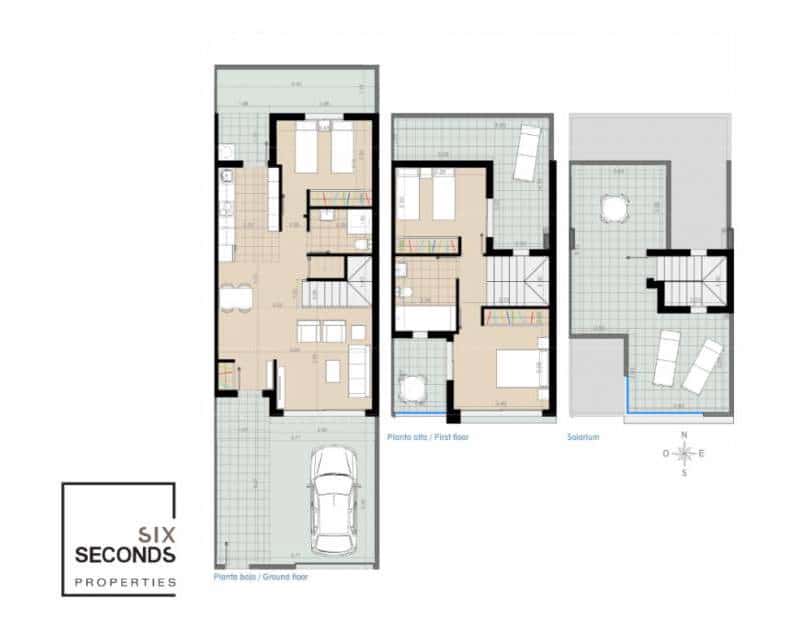 3 quarto Moradia em Banda para venda em Torre de la Horadada com piscina - 429 900 € (Ref: 8297075)