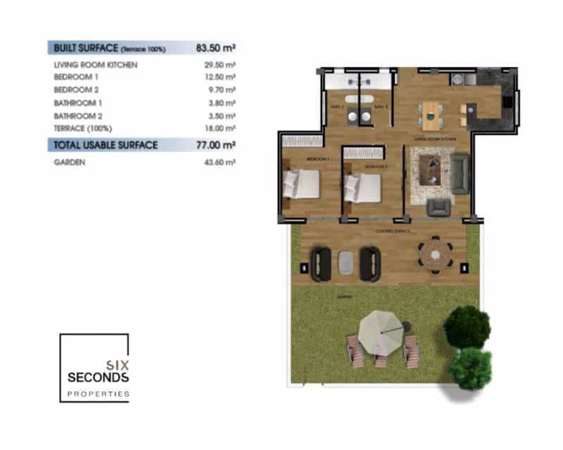 2 chambre Villa/Maison à vendre à Los Alcazares avec piscine garage - 270 000 € (Ref: 8299959)