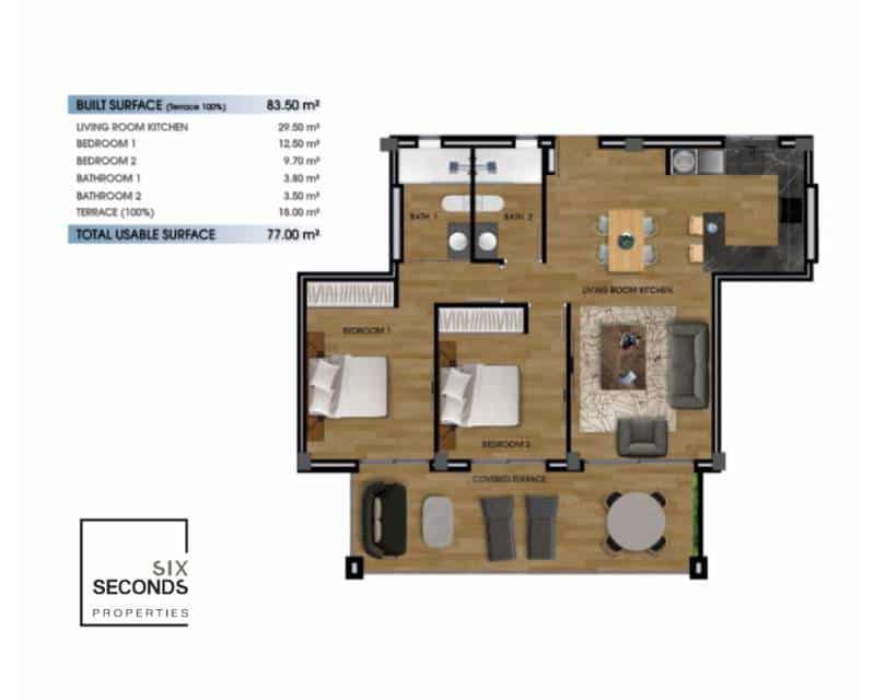 2 chambre Villa/Maison à vendre à Los Alcazares avec piscine garage - 260 000 € (Ref: 8299961)