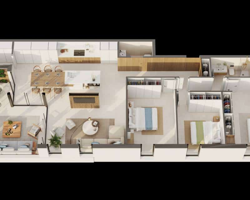 3 soveværelse Strandlejlighed til salg i Aguilas med swimmingpool garage - € 551.000 (Ref: 8317239)