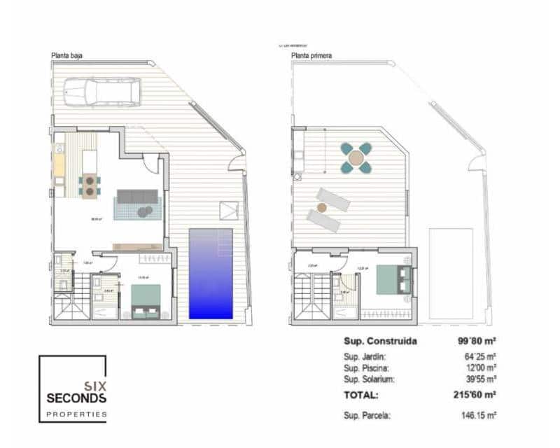 2 sovrum Semi-fristående Villa till salu i Roldan med pool - 289 900 € (Ref: 8329486)