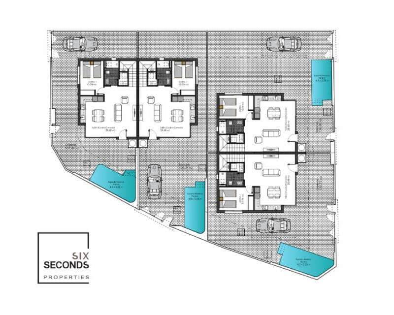 3 bedroom Terraced Villa for sale in Pilar de la Horadada with pool - € 379,900 (Ref: 8338782)