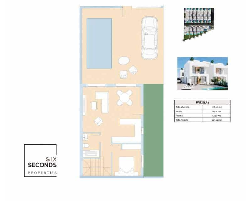 3 soveværelse Semi-Rækkehus til salg i La Zenia med swimmingpool - € 495.000 (Ref: 8345866)