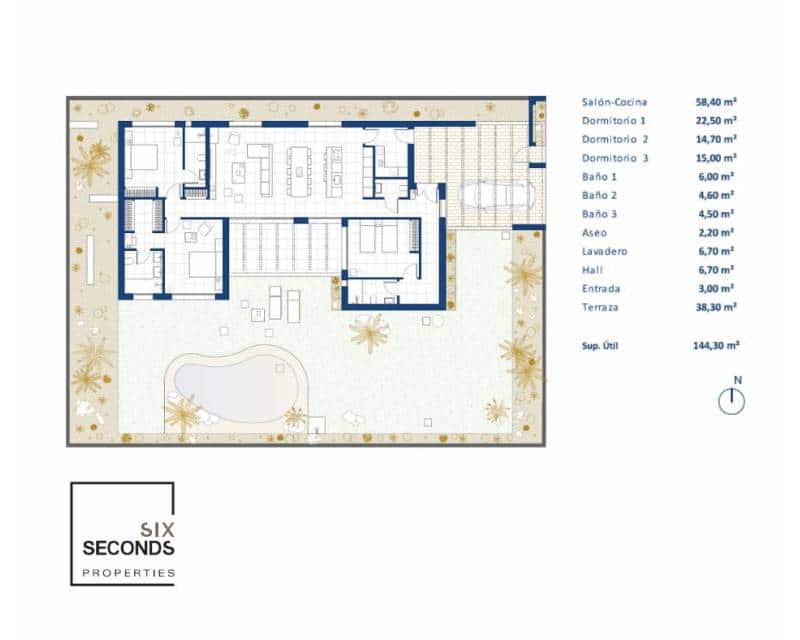 3 makuuhuone Huvila myytävänä paikassa Banos y Mendigo mukana uima-altaan - 585 500 € (Ref: 8350110)