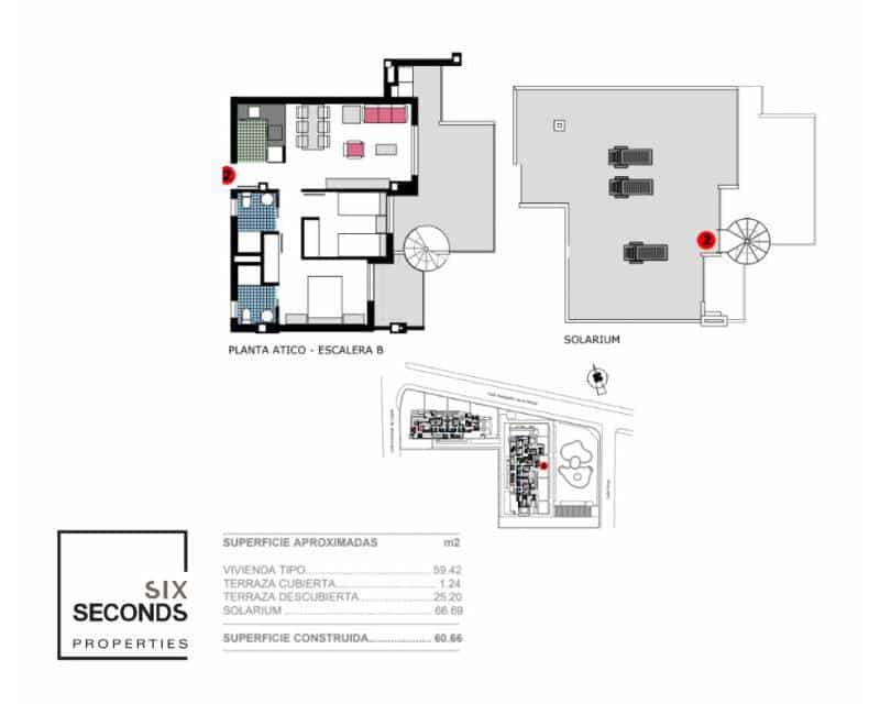 2 slaapkamer Penthouse te koop in Denia met zwembad - € 399.000 (Ref: 8350135)