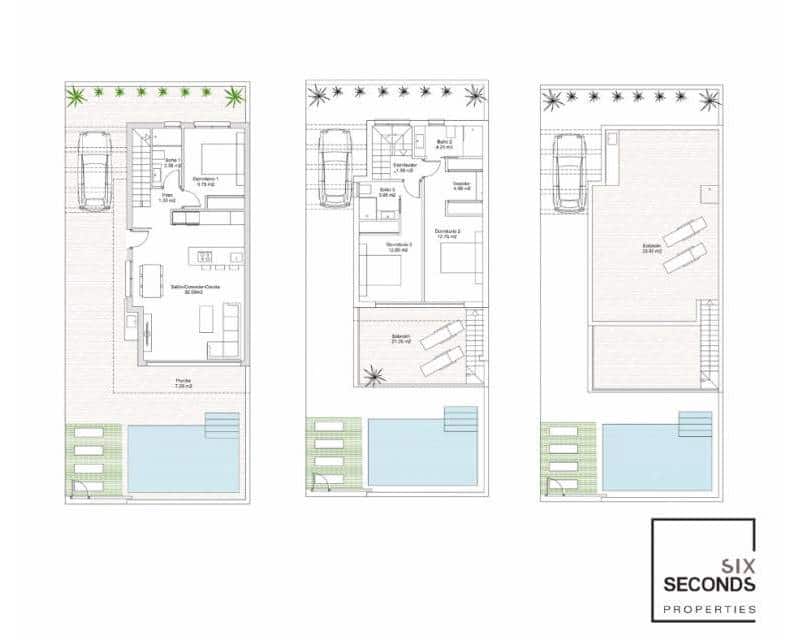 3 slaapkamer Villa te koop in San Javier met zwembad garage - € 385.000 (Ref: 8389840)