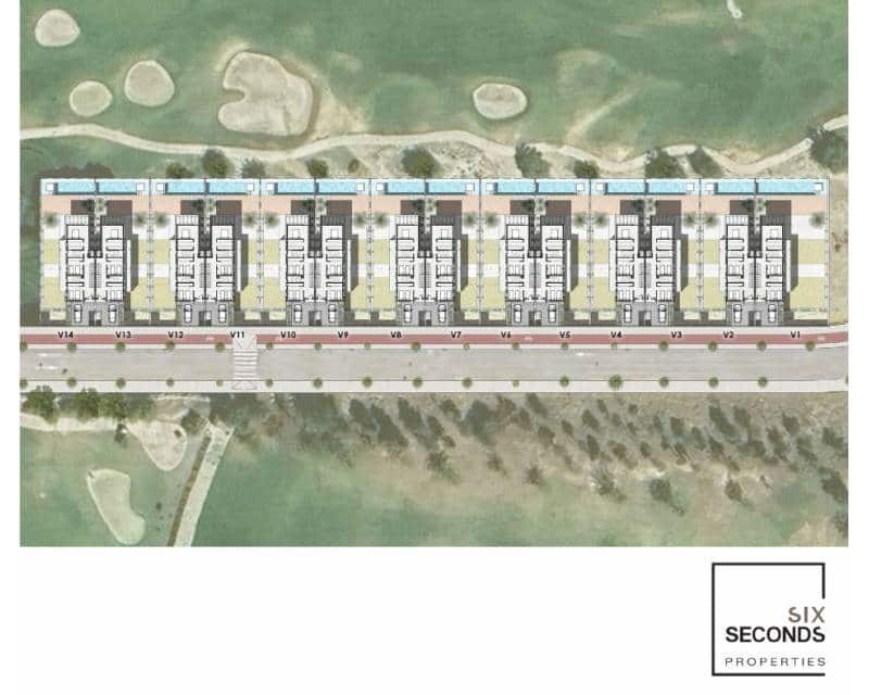3 soveværelse Semi-Rækkehus til salg i Monforte del Cid med swimmingpool - € 895.000 (Ref: 8397284)