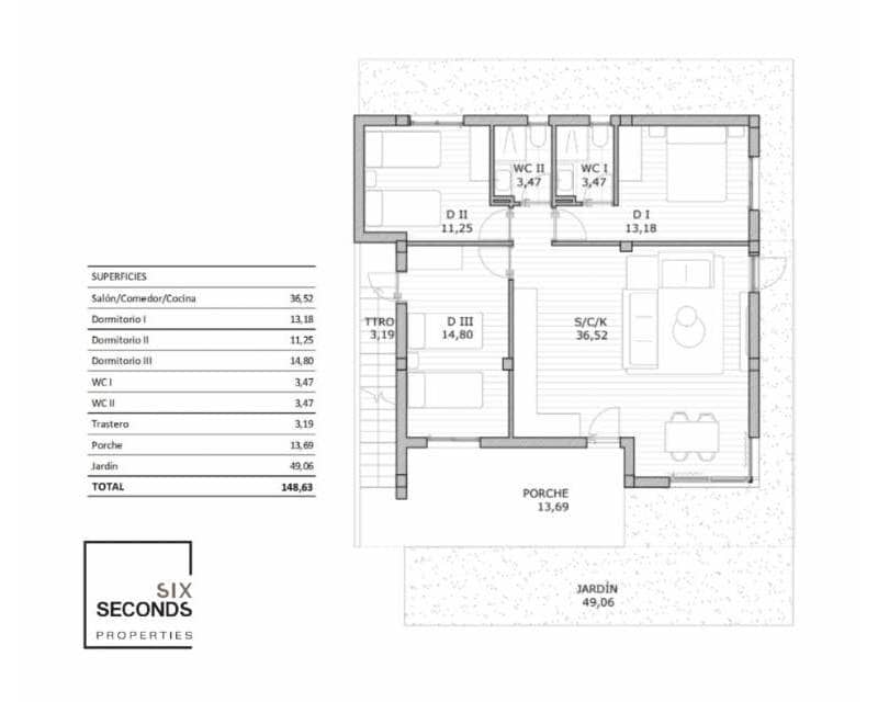 3 soveværelse Byhus til salg i San Miguel de Salinas med swimmingpool - € 249.900 (Ref: 8404297)