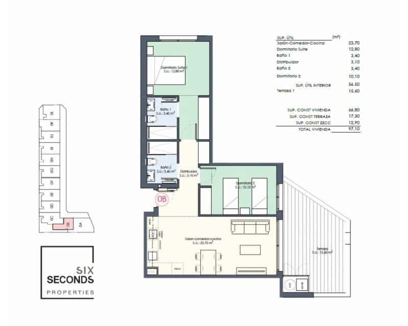 2 slaapkamer Appartement te koop in Benijofar met zwembad - € 294.000 (Ref: 8404298)