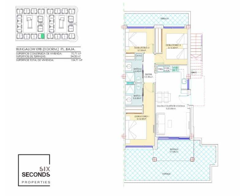 3 sovrum Hus till salu i Torrevieja med pool garage - 290 000 € (Ref: 8408432)