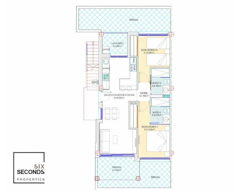 2 chambre Maison de Ville à vendre à Torrevieja avec piscine garage - 275 000 € (Ref: 8408433)