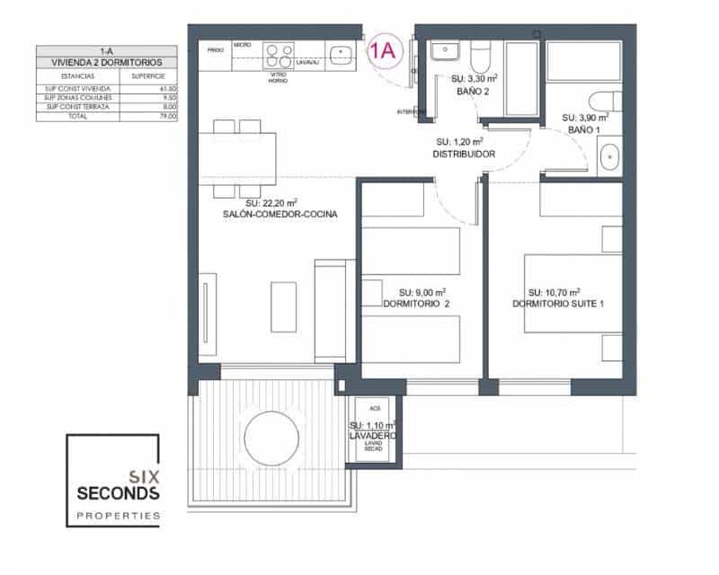 2 bedroom Apartment for sale in Benijofar with pool garage - € 263,000 (Ref: 8408485)