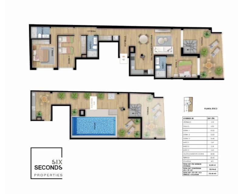 3 slaapkamer Penthouse te koop in Torrevieja met zwembad garage - € 599.000 (Ref: 8416306)