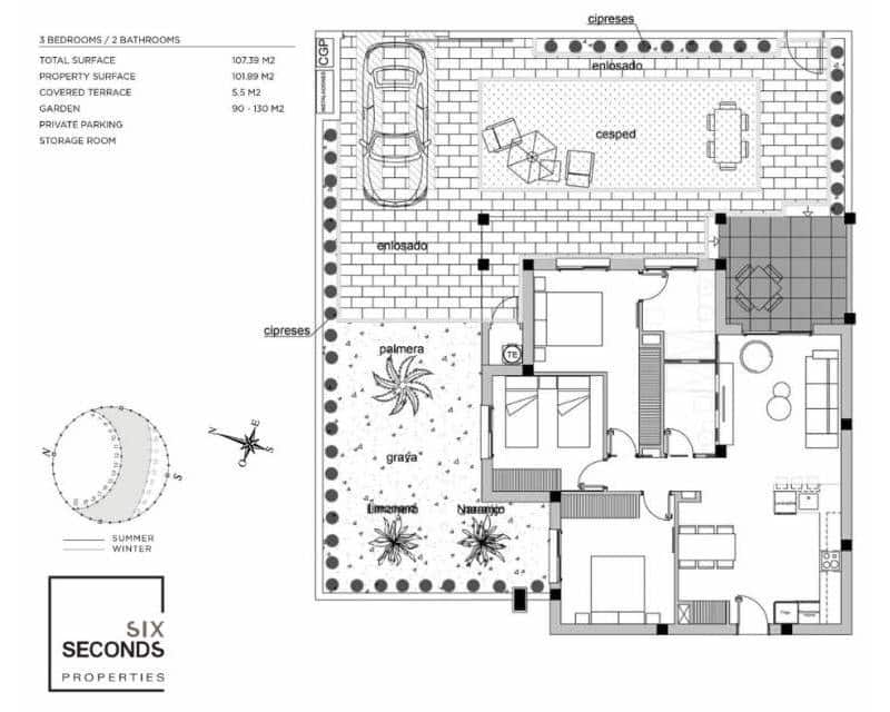 3 slaapkamer Appartement te koop in Ciudad Quesada met zwembad garage - € 375.280 (Ref: 8427941)