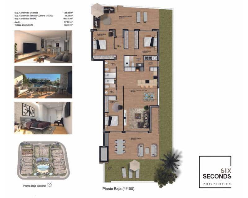 3 bedroom Apartment for sale in Monforte del Cid with pool garage - € 435,000 (Ref: 8439726)