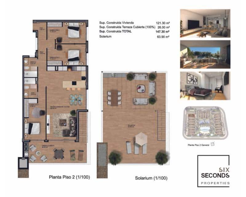 3 chambre Appartement à vendre à Monforte del Cid avec piscine garage - 465 000 € (Ref: 8444209)