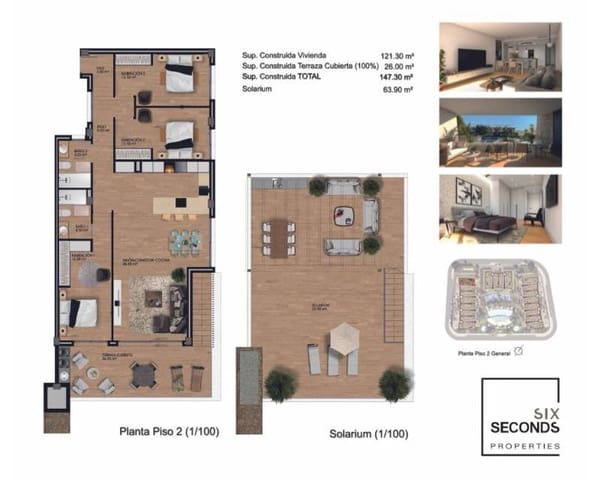 3 chambre Appartement à vendre à Monforte del Cid avec piscine garage - 465 000 € (Ref: 8444209)