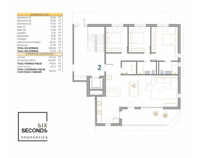 3 Zimmer Apartment zu verkaufen in San Pedro del Pinatar mit Pool Garage - 293.900 € (Ref: 8448970)