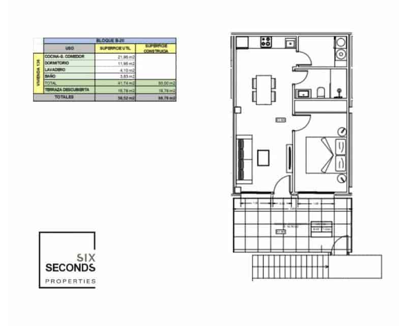 1 quarto Apartamento para venda em Gandia com piscina - 186 000 € (Ref: 8452980)