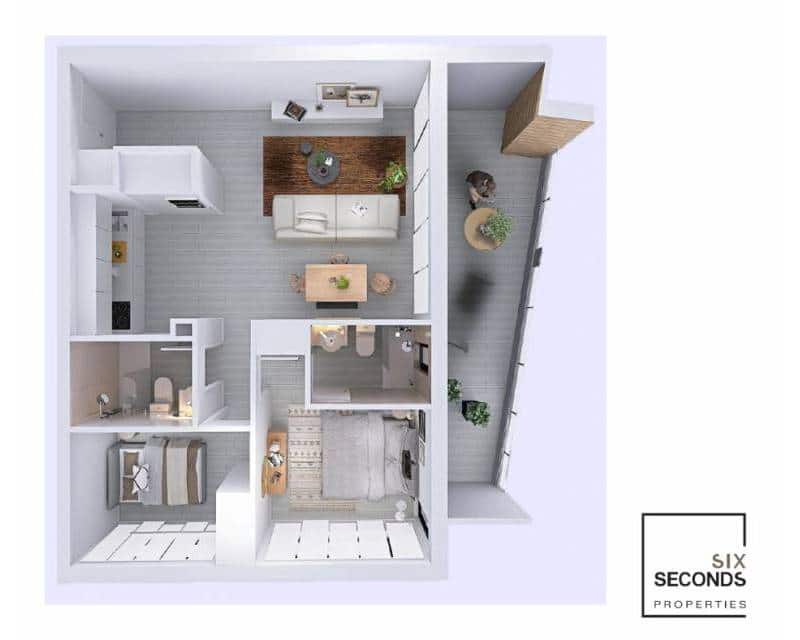 Apartamento de 2 habitaciones en Torrevieja en venta - 275.000 € (Ref: 8465472)