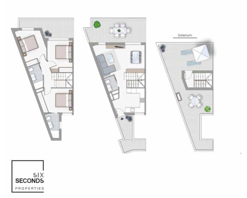 3 chambre Penthouse à vendre à Torrevieja avec piscine garage - 495 000 € (Ref: 8479764)