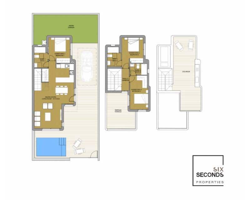 3 bedroom Villa for sale in Torre de la Horadada with garage - € 598,900 (Ref: 8481209)