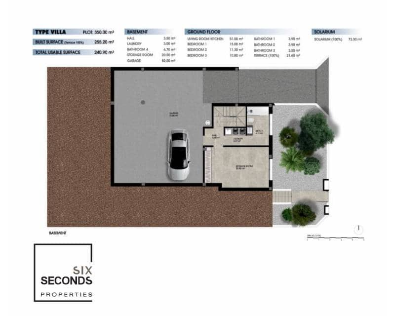 4 makuuhuone Huvila myytävänä paikassa Los Alcazares mukana uima-altaan 
autotalli - 685 000 € (Ref: 8484108)