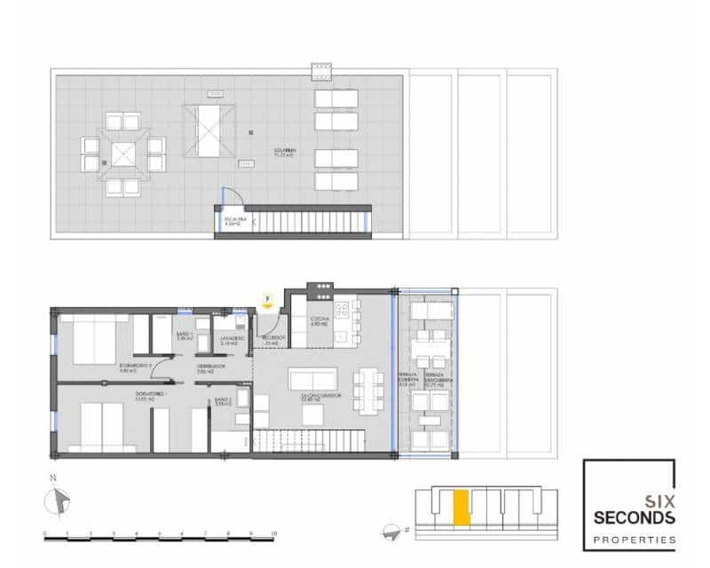 2 slaapkamer Penthouse te koop in La Manga del Mar Menor met zwembad garage - € 325.000 (Ref: 8535596)