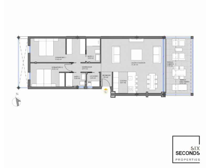 2 camera da letto Appartamento in vendita in Mar de Cristal con piscina garage - 270.000 € (Rif: 8535597)