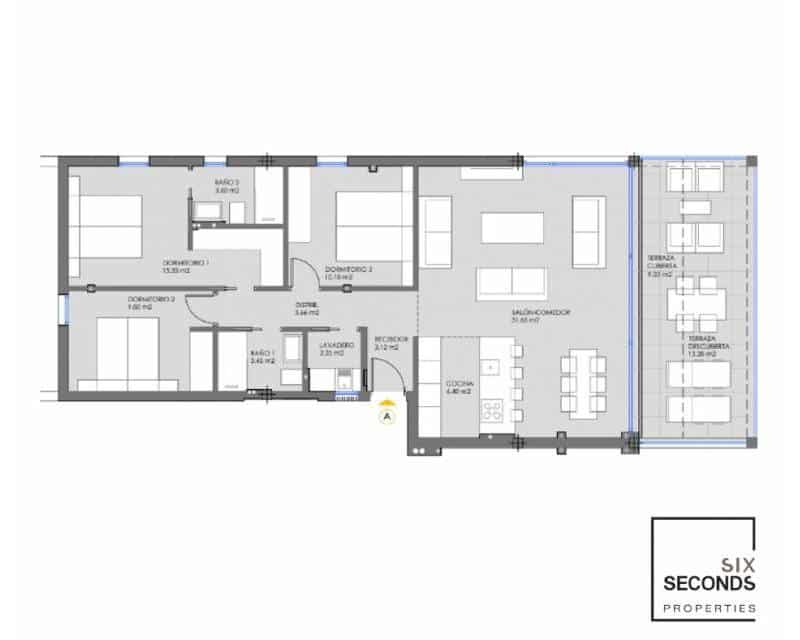 3 slaapkamer Appartement te koop in Mar de Cristal met zwembad garage - € 325.000 (Ref: 8535598)