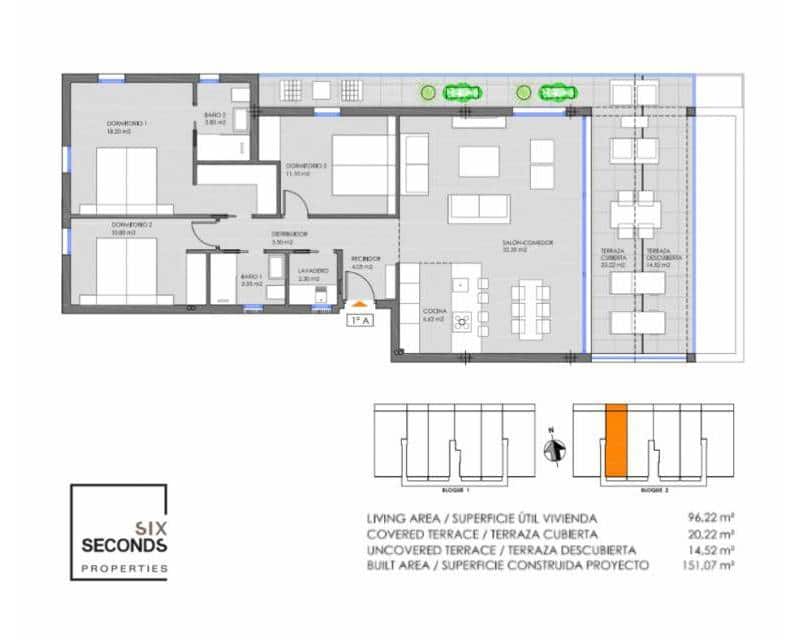 3 bedroom Apartment for sale in La Manga del Mar Menor with pool - € 360,000 (Ref: 8535598)