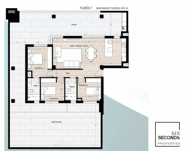 3 bedroom Apartment for sale in Los Narejos with pool garage - € 324,900 (Ref: 8553161)