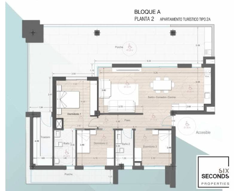 3 quarto Apartamento para venda em Los Narejos com piscina garagem - 349 900 € (Ref: 8553586)