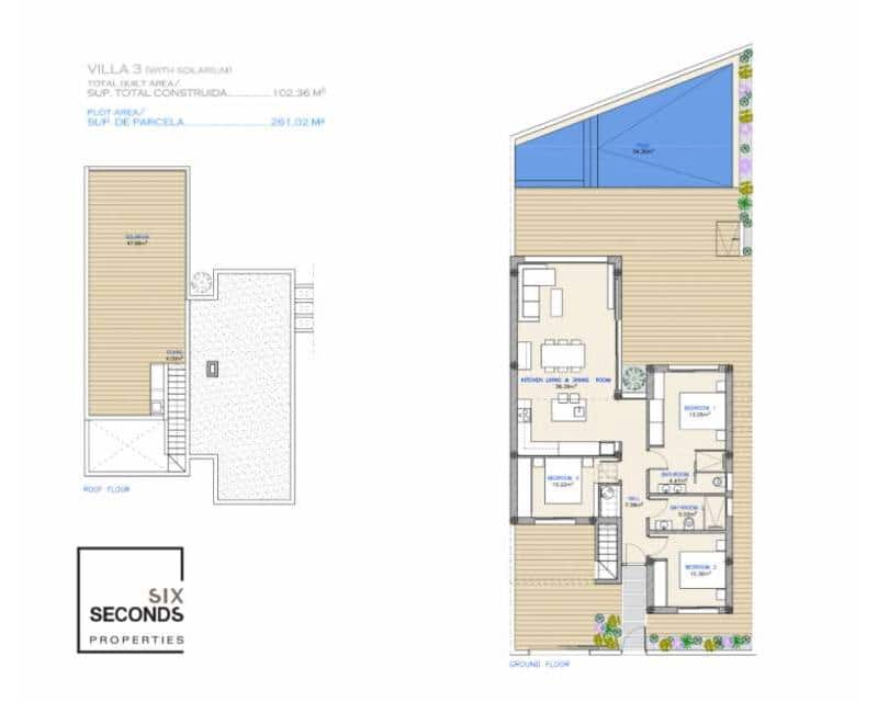 3 makuuhuone Huvila myytävänä paikassa Los Alcazares mukana uima-altaan 
autotalli - 555 000 € (Ref: 8560438)