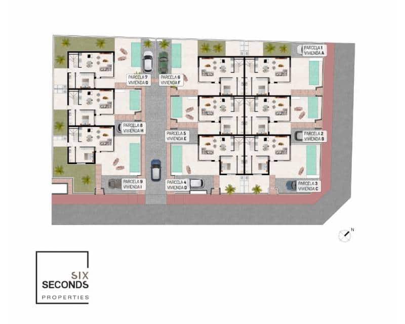 3 soveværelse Rækkehus til salg i Benijofar med swimmingpool garage - € 380.000 (Ref: 8575261)