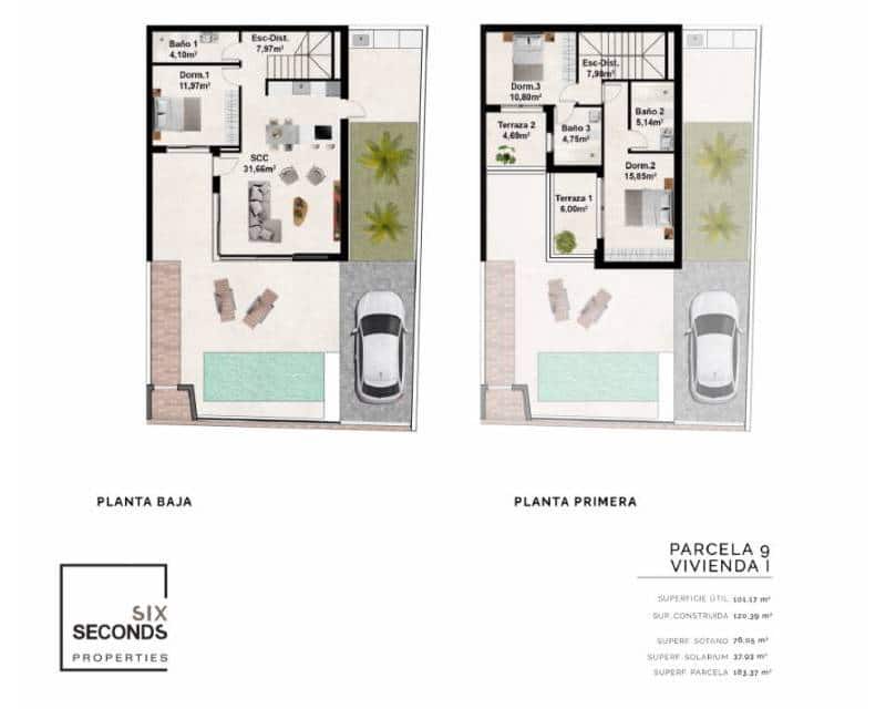 3 soveværelse Rækkehus til salg i Benijofar med swimmingpool garage - € 380.000 (Ref: 8575261)