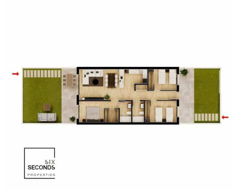 3 slaapkamer Huis te koop in Monforte del Cid met zwembad garage - € 240.000 (Ref: 8580846)