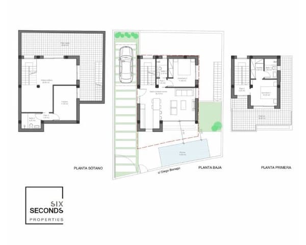 2 chambre Villa/Maison à vendre à Pinar de Campoverde, Pilar de la Horadada avec piscine garage - 490 000 € (Ref: 8598118)