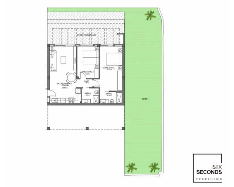 2 Zimmer Haus zu verkaufen in Algorfa mit Pool Garage - 270.000 € (Ref: 8620454)