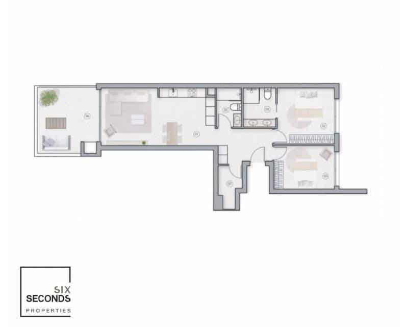 2 slaapkamer Appartement te koop in Las Colinas Golf met zwembad garage - € 345.000 (Ref: 8628138)