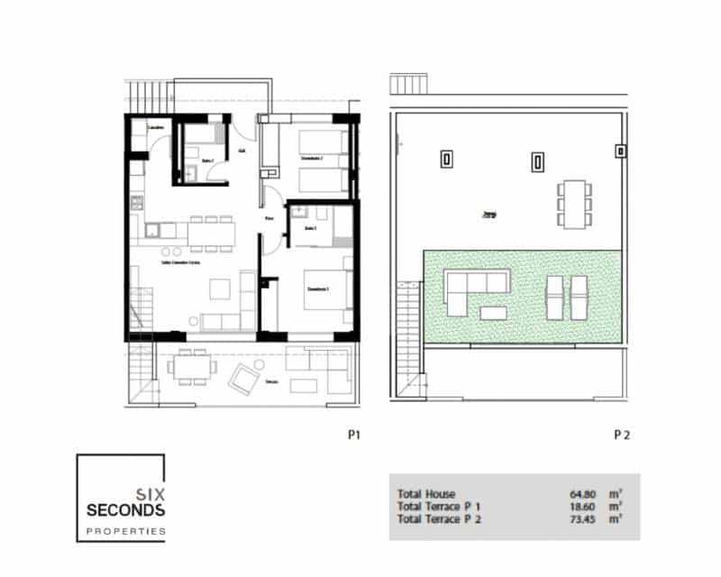 2 soveværelse Byhus til salg i Punta Prima med swimmingpool - € 305.000 (Ref: 8640332)