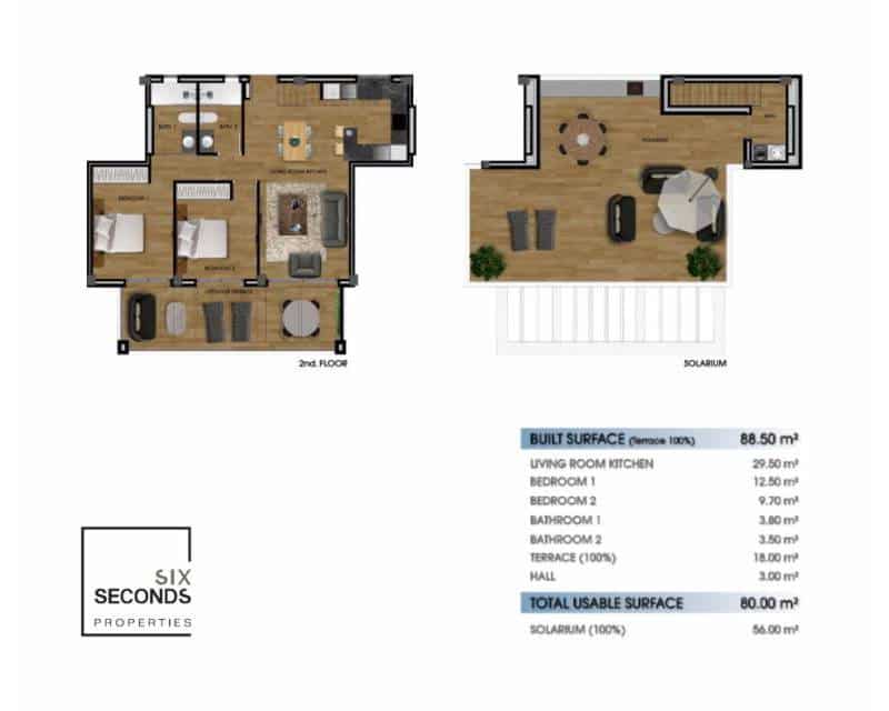 2 soveværelse Penthouse til salg i Los Alcazares med swimmingpool garage - € 315.000 (Ref: 8655285)