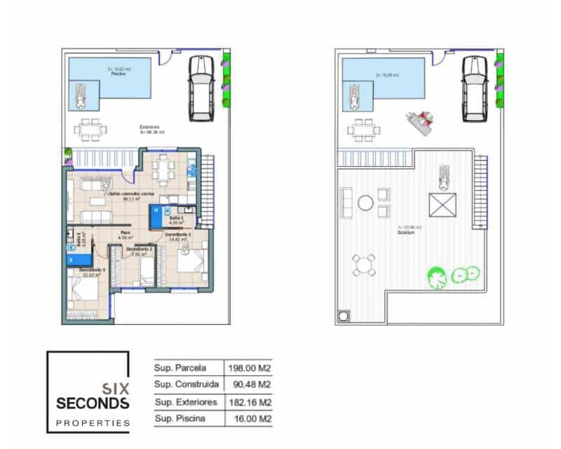 3 bedroom Villa for sale in Torre-Pacheco with pool - € 319,900 (Ref: 8657639)