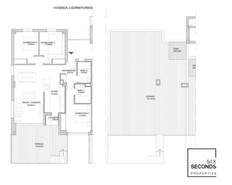 3 quarto Penthouse para venda em Villamartin com piscina - 370 000 € (Ref: 8660872)